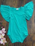 Teal Flutter Leo (Up to 4T)