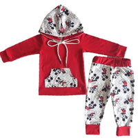 Red Mouse Hoodie Set