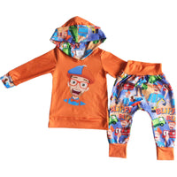 Conjunto de sudadera con capucha de manga larga Blippi