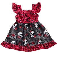 Vestido de calaveras y rosas (12-18 meses)