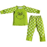 Pijama de rayas verde Mean One