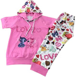 Conjuntos de sudadera con capucha Stitch Love