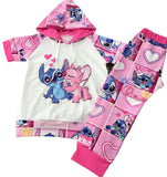 Conjuntos de sudadera con capucha Stitch Love