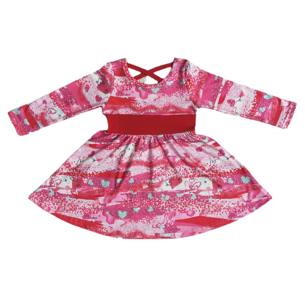 Kleid mit Valentins-Pinselstrichen