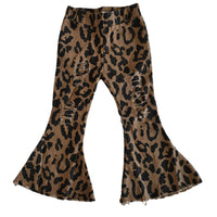 Leopard Flare Pants