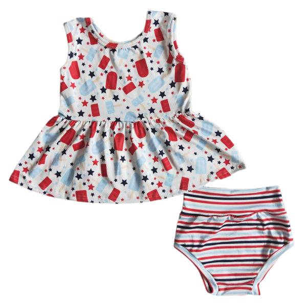 Popsicle Peplum Set