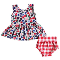 Summer Fruit Peplum Set