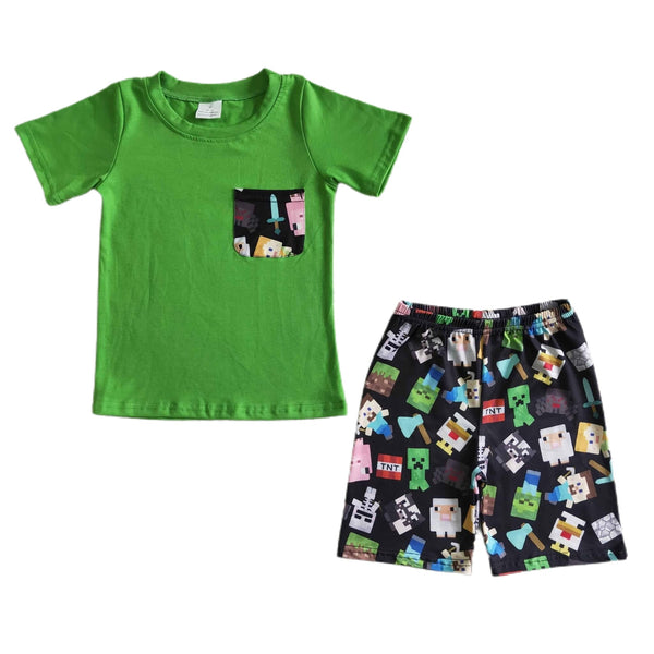 Minecraft Shorts Set