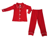 Pijama navideño rojo clásico