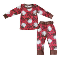 Roter Western-Pyjama