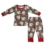 Pijama de Papá Noel con leopardo