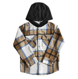 Hooded Flannel Button Ups