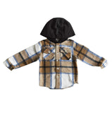 Hooded Flannel Button Ups