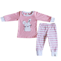 Embroidered Bunny Easter Pajamas