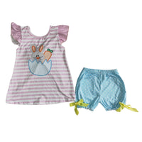 Hatched Bunny Shorts Sets