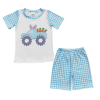 Easter Monster Trucks Shorts Sets