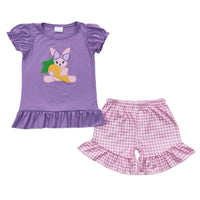 Embroidered Bunny Shorts Sets