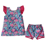 Flamingo-Shorts-Set