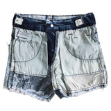 Jeans-Shorts-Set mit Highland-Cowboy-Motiv