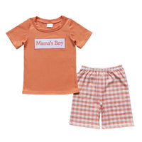 Embroidered Mama's Boy Set