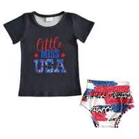 Conjunto de bummie de Little Miss USA