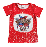 Patriotic Cow Tee