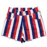 Shorts patrióticos a rayas