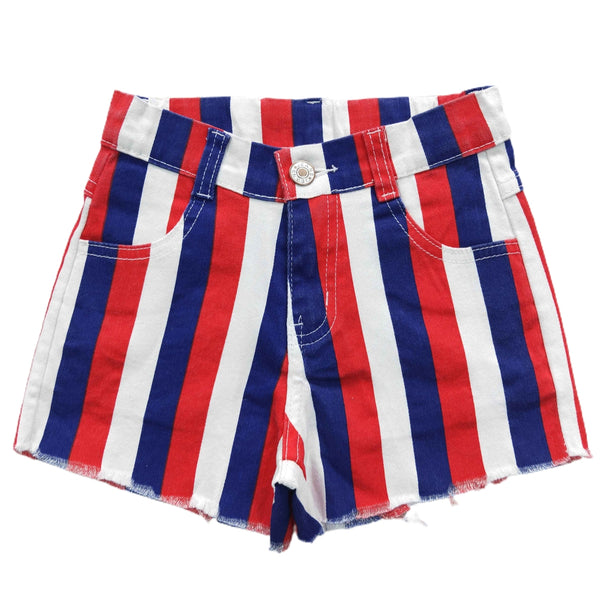 Shorts patrióticos a rayas