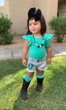 Mint Leotard (Up to 5T)