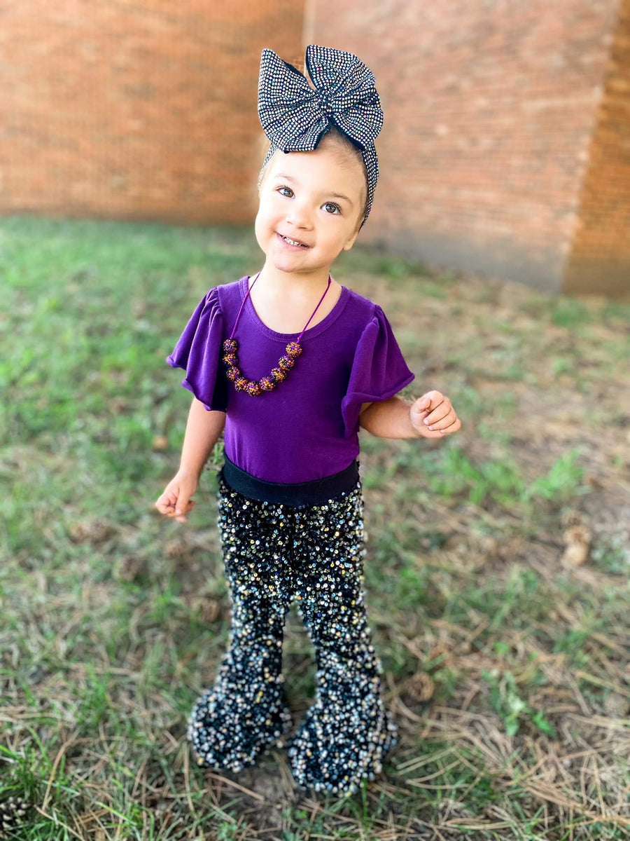 Plum Flutter Pattern Plum Flutter Leo (Up to 4T) – Golden Cactus Tutus & Apparel
