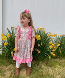 Bunnies & Chicks Ruffle Easter Dress