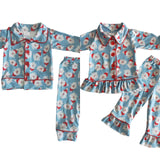 Blue Santa Pajamas