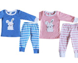 Embroidered Bunny Easter Pajamas