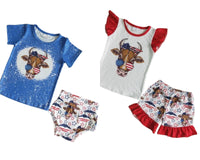 Patriotic Cow Sets