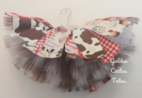 Red Farm Fabric Tutu