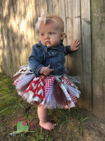 Red Farm Fabric Tutu