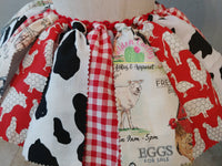 Red Farm Fabric Tutu