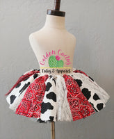 Classic Cowgirl Fabric Tutu