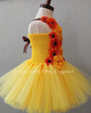 Fall Floral Tutu Dress (RTS: 1-3 years)