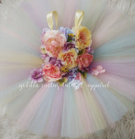 Floral Knee Length Tutu Dress