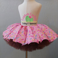 Sprinkle Donut Fabric Tutu (RTS: 6-24 months)