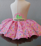 Sprinkle Donut Fabric Tutu (RTS: 6-24 months)