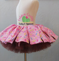 Sprinkle Donut Fabric Tutu (RTS: 6-24 months)