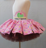 Sprinkle Donut Fabric Tutu (RTS: 6-24 months)