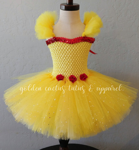 Vestido tutú de princesa amarillo – Golden Cactus Tutus Apparel