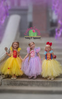 Deluxe Langhaar Prinzessin Tutu Kleid