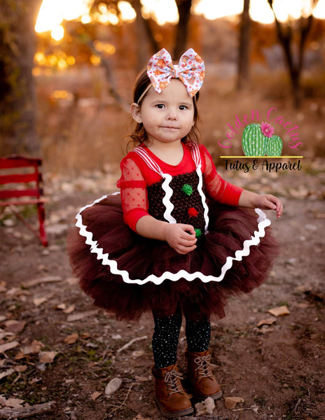 Gingerbread Tutu Dress