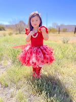 Long Strawberry Tulle Tutu