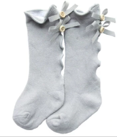 Button Knee High Socks