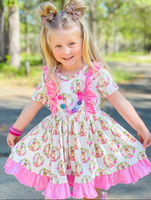 Classic Bunny Ruffle Easter Dress